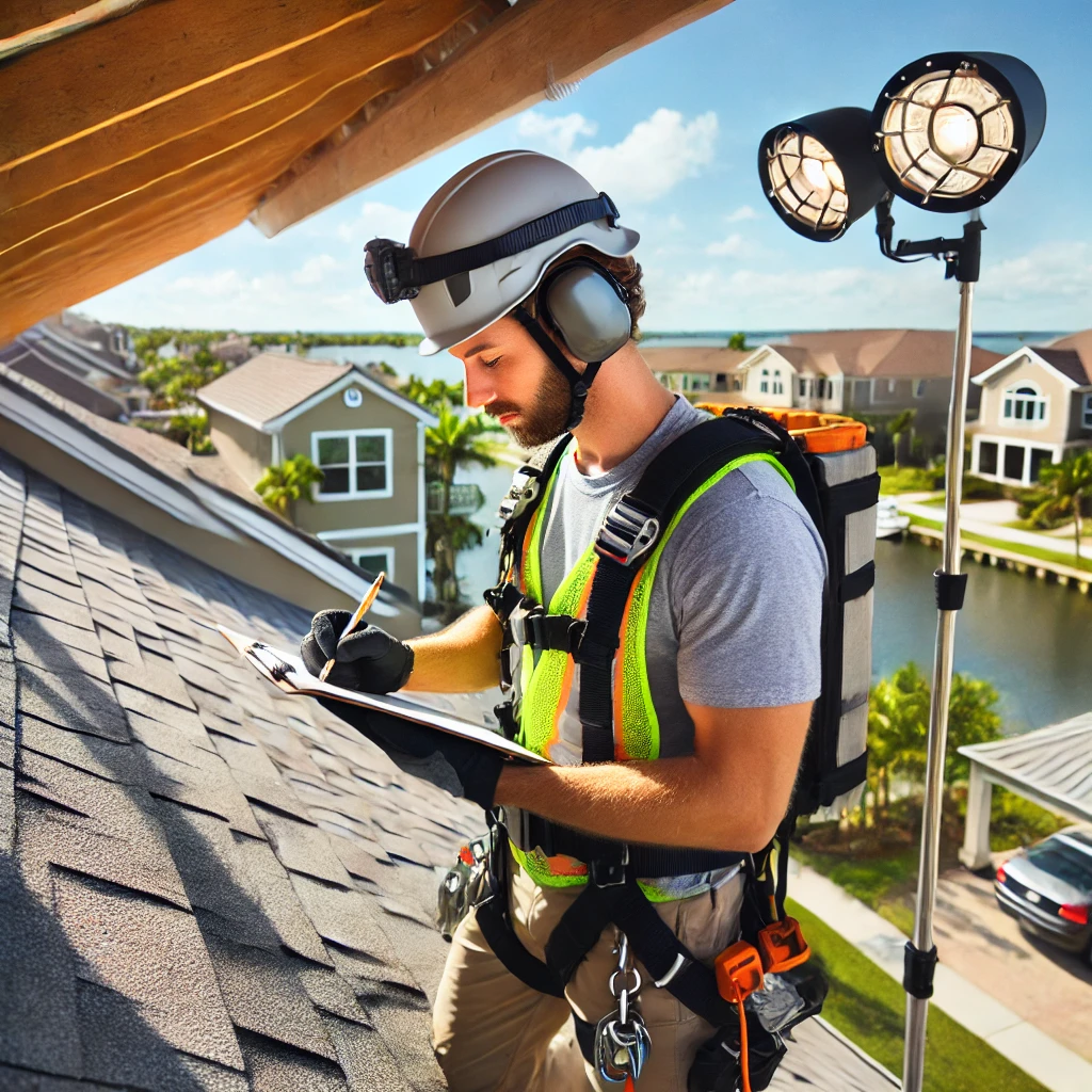 Professional Performing Wind Mitigation Inspection